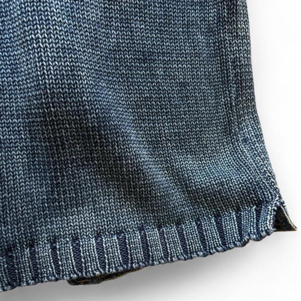 PBJ Blues 90s Vibes Denim Knit Sweater Vest - Picture 8 of 8